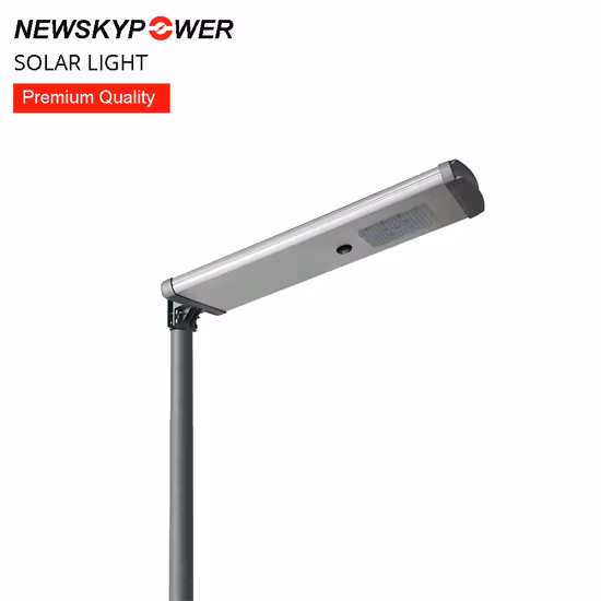 Outdoor All in One Cast Aluminum Garden Lamp 150W Commercial Government Project LED Solar Street Lamp for Driveway Plaza Park Road