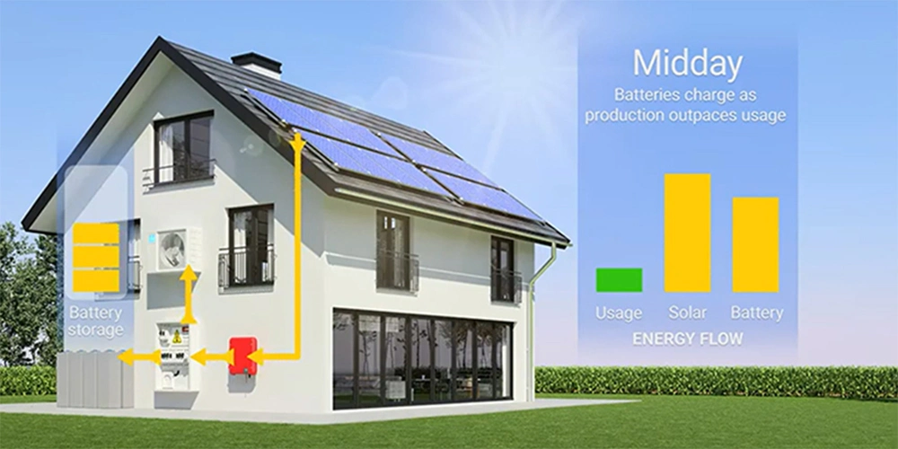 Solar Power System PV Panel off Grid Solar Energy System Rooftop Installation