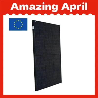 Panneau solaire mono noir entièrement noir, Module photovoltaïque monofacial Ja Solar 365W, Stock européen